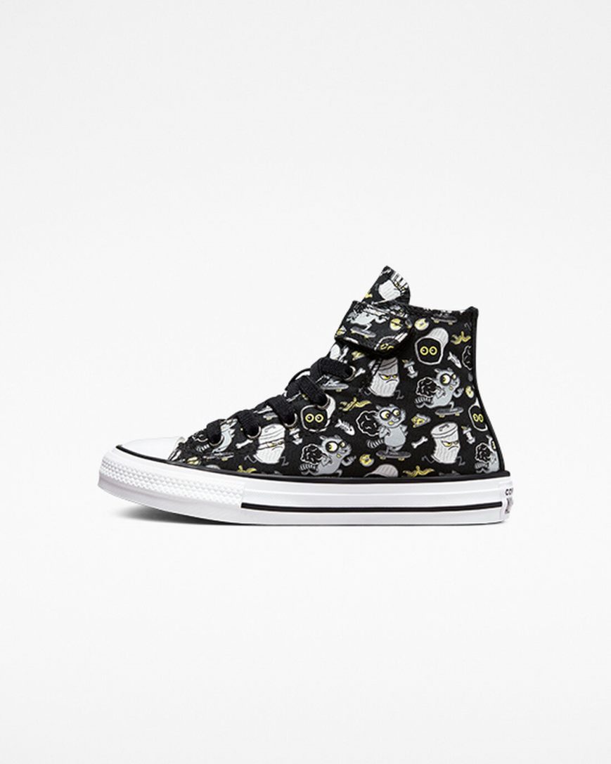 Zapatillas Altas Converse Chuck Taylor All Star Easy-On Raccoons Niño Negras Gris | PE 2W0574